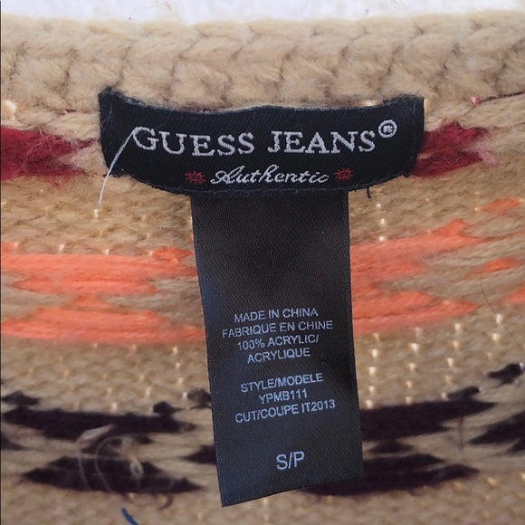 GUESS Open front, thick cardigan sweater - Picture 5 of 8